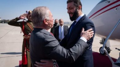 في زيارته الأولى.. ملك الأردن يستقبل الرئيس السوري